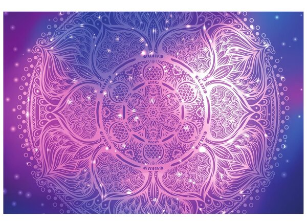 Tapet Mandala indiană cu fundal galactic