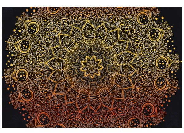 Tapet Mandala de aur orientală