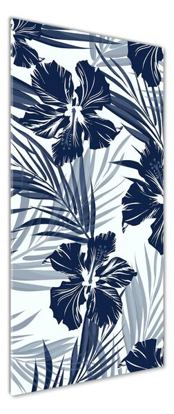 Tablou Printat Pe Sticlă flori tropicale