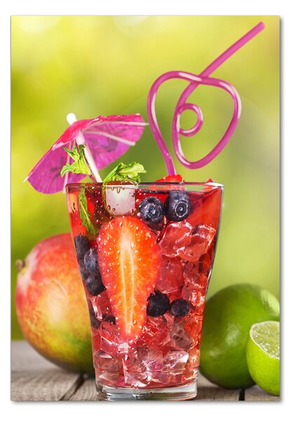 Tablou Printat Pe Sticlă cocktail de fructe