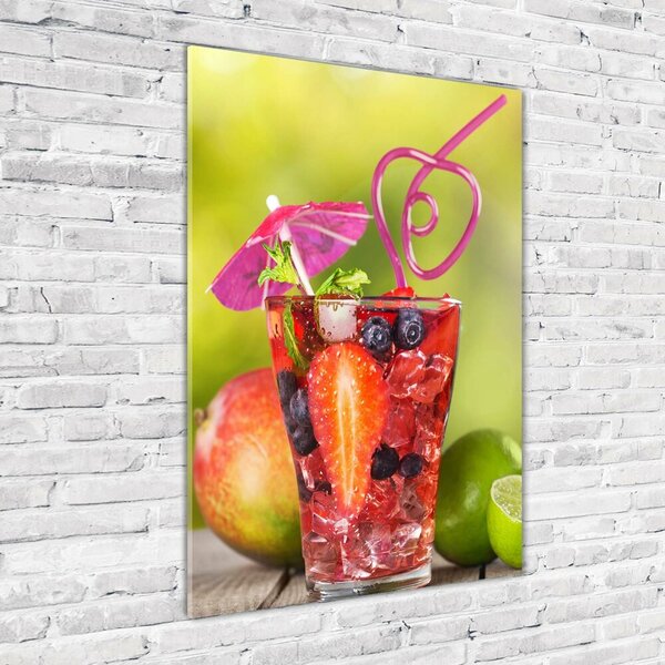 Tablou Printat Pe Sticlă cocktail de fructe