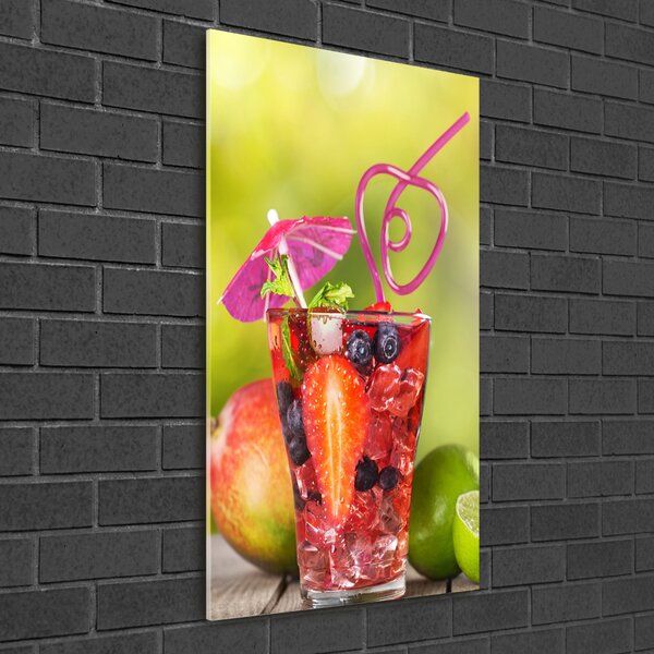 Tablou Printat Pe Sticlă cocktail de fructe