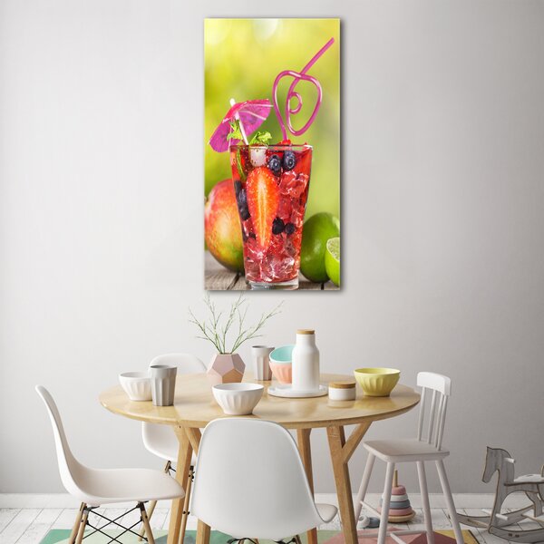 Tablou Printat Pe Sticlă cocktail de fructe