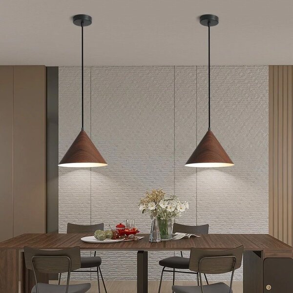Lampă de tavan APP1443-1CP DARK WOOD