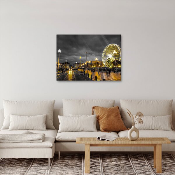 Tablou carusel în amurg (70x50 cm)