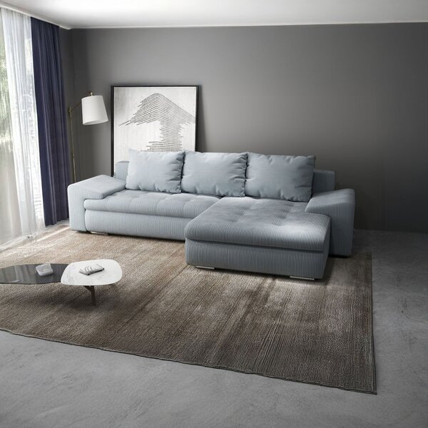 Colțar extensibil dumonde cu ladă de depozitare Leonardo Zoom Grey 260x185 cm II