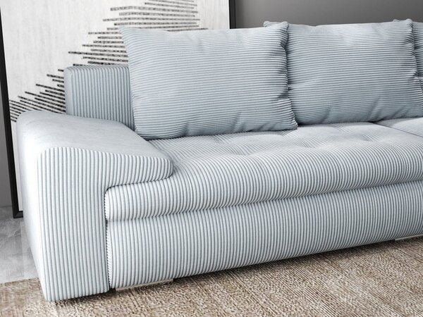 Colțar extensibil dumonde cu ladă de depozitare Leonardo Zoom Grey 260x185 cm II