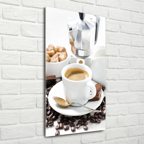 Tablou sticlă ceașcă de cafea