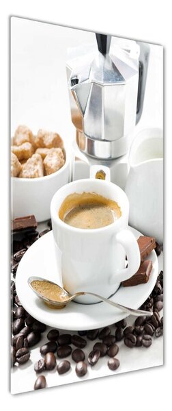 Tablou sticlă ceașcă de cafea
