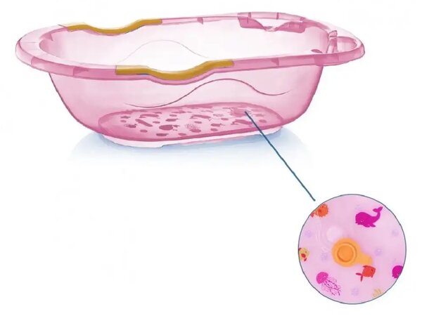 Set baita copii, Baby Homs, cadoul ideal pentru botez, roz, PVC
