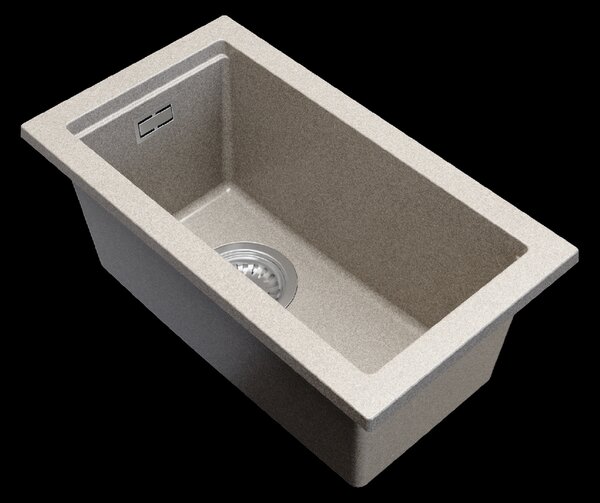 Gamma Decor 2850, chiuvetă granit cu 1 compartiment 280x500x207 mm, bej, GMA-ZLE000159