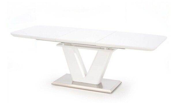 Masă Houston LuxAlb lucios, 8x9x16cm, ExtensieExtensie, MDF, MDF