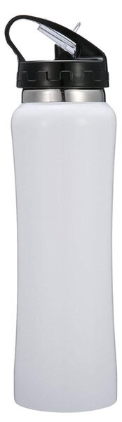 Sticla termos metalica Pufo Simple pentru bauturi, izoterm, 600 ml, alb