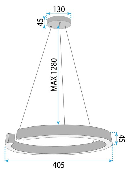 Lampa LED LHJ052-CP1 C BRUSH GOLD