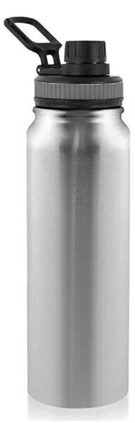 Sticla termos metalica Pufo Camping pentru bauturi, izoterm, 500 ml, gri