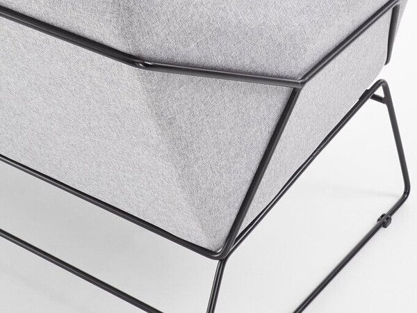 Fotoliu Houston 382Gri deschis, 8x7x8cm, Tapiterie, PicioarePicioare: Metal