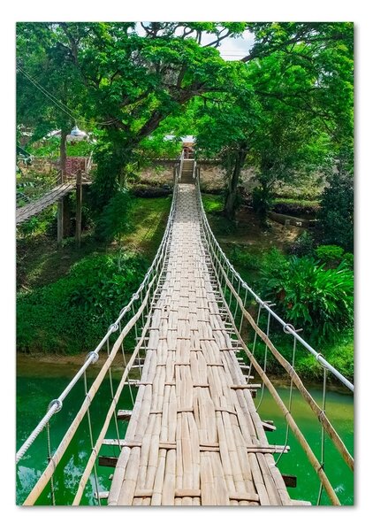 Fotografie imprimată pe sticlă Pod suspendat