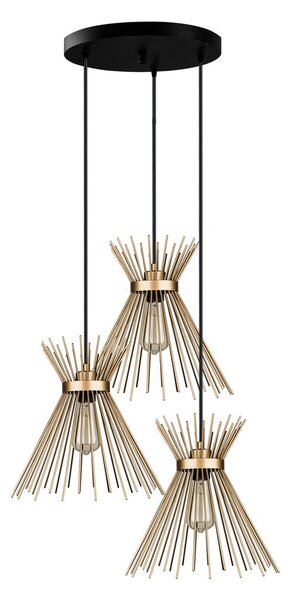 Lustră aurie din metal ø 34 cm Izmir – Squid Lighting