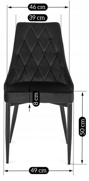 Scaun sufragerie Catedral (negru) . 1118904