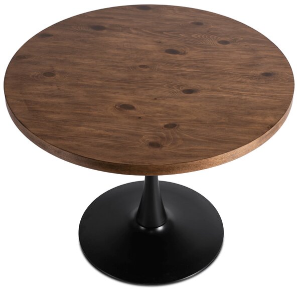 Masă sufragerie Luchan (stejar rustic + negru) (pentru 4 persoane). Promo -13%. 1119030