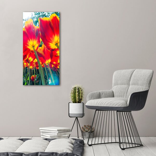 Imprimare tablou canvas lalele rosii