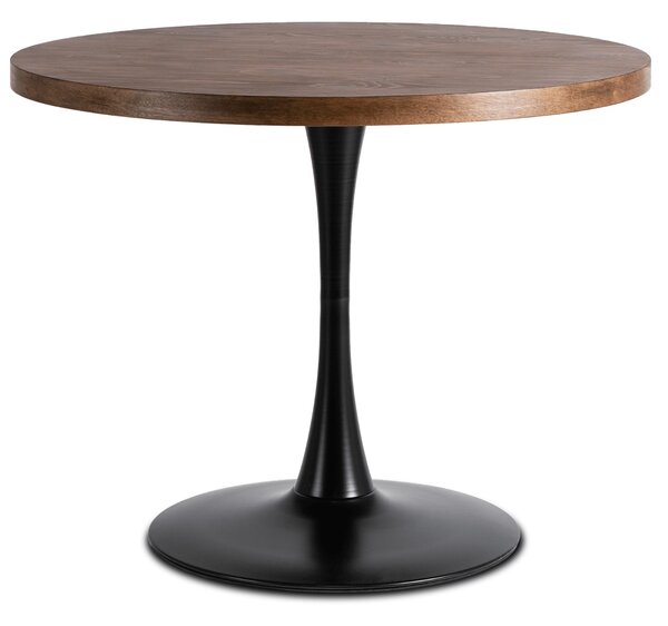 Masă sufragerie Luchan (stejar rustic + negru) (pentru 4 persoane). Promo -13%. 1119030