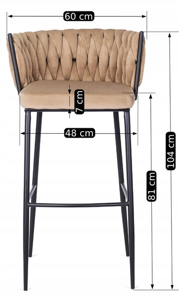 Scaun bar Frenar 1 (bej) . Promo -19%. 1118843