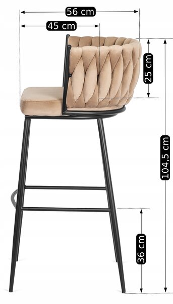 Scaun bar Frenar 1 (bej) . Promo -19%. 1118843