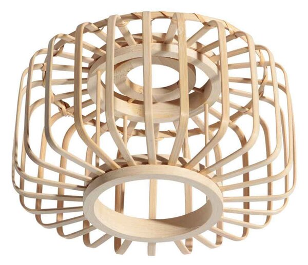 Steinhauer Plafonieră Bloeba, Ø 20 cm, lemn, natural, E27, reglabil, Lemn, Camera de zi / sufragerie, Bamboo, Scandinavă