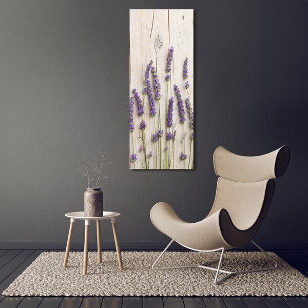 Tablou pe pânză canvas Lavandă pe lemn