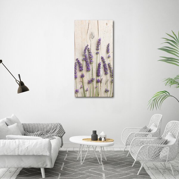 Tablou pe pânză canvas Lavandă pe lemn
