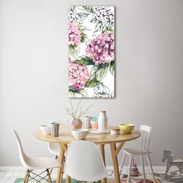 Tablou din Sticlă Hortensie