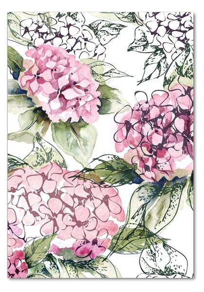 Tablou din Sticlă Hortensie