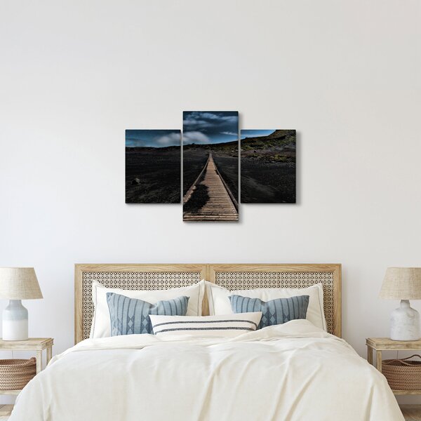 Tablou drumul de lemn în amurg (90x60 cm)