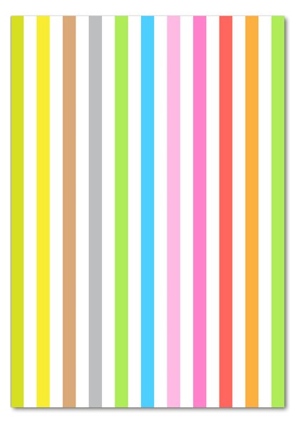 Imagine de sticlă dungi colorate