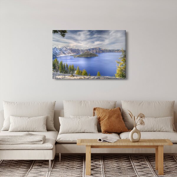 Tablou lacul montan (90x60 cm)