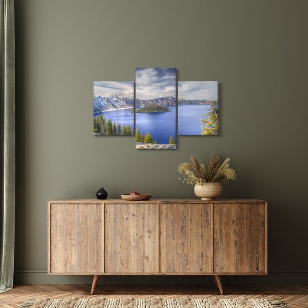 Tablou lacul montan (90x60 cm)