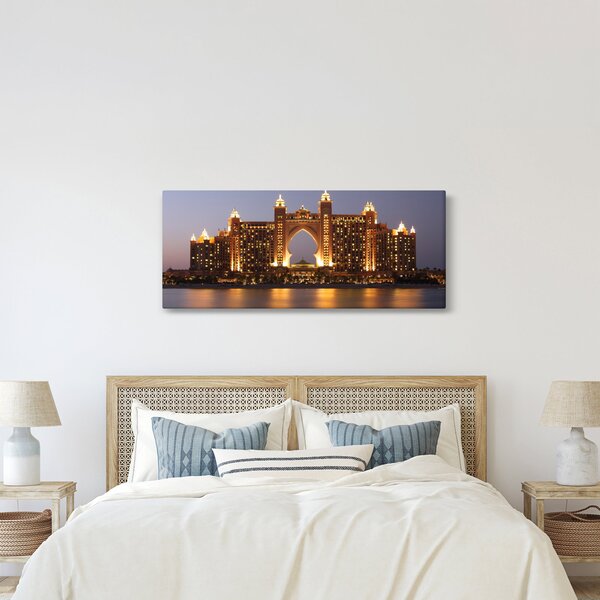 Tablou construcției în Dubai (120x50 cm)