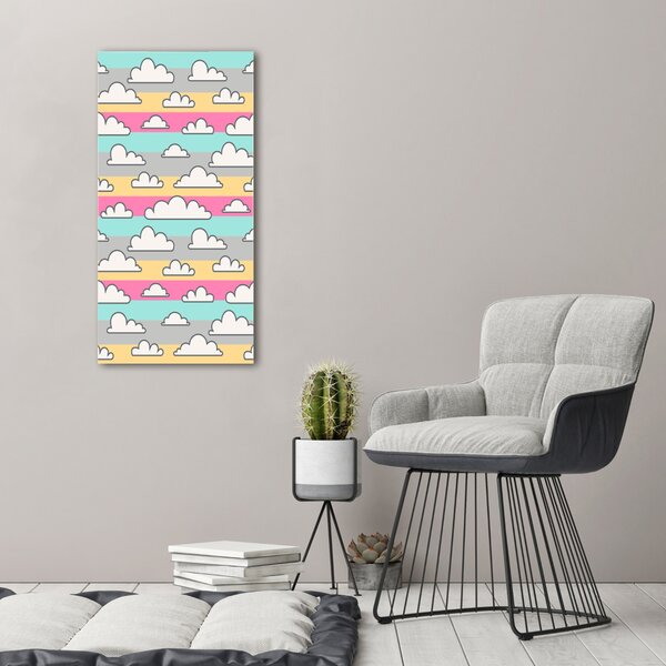 Imprimare tablou canvas fundal colorat nori
