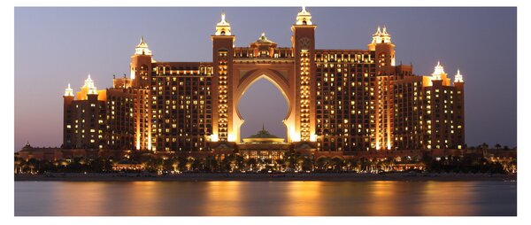 Tablou construcției în Dubai (120x50 cm)