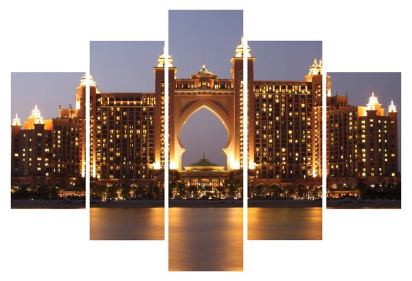 Tablou construcției în Dubai (150x105 cm)