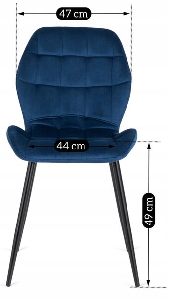 Scaun sufragerie Ligado (albastru marin) . Promo -12%. 1118938