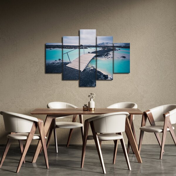 Tablou cu pod din lemn (150x105 cm)