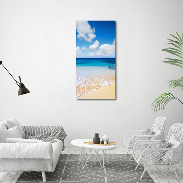 Fotografie imprimată pe sticlă plaja tropicala