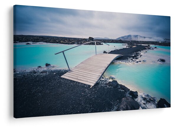 Tablou cu pod din lemn (90x60 cm)