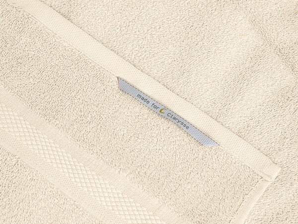 Prosop CLARYSSE ELEGANCE 70x140 cm crem, 100% bumbac