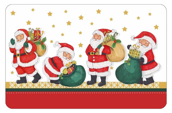 Suport pentru farfurii din plastic 28,5x44 cm cu model de Crăciun Tradition – douceur d'intérieur