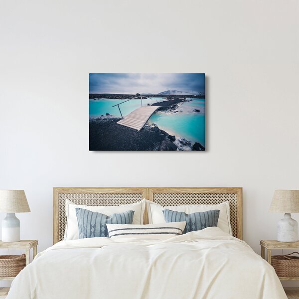 Tablou cu pod din lemn (90x60 cm)