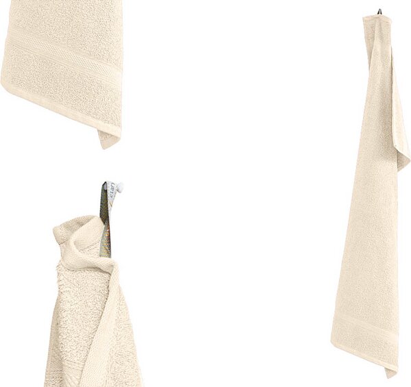 Prosop CLARYSSE ELEGANCE 70x140 cm crem, 100% bumbac