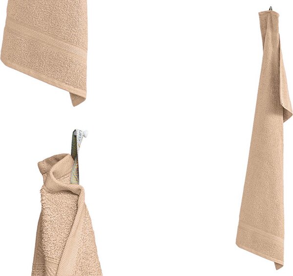 Prosop CLARYSSE ELEGANCE 70x140 cm nisipiu, 100% bumbac